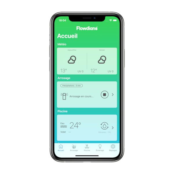 Application Analyseur flottant connecté pour piscine POOL SENSE