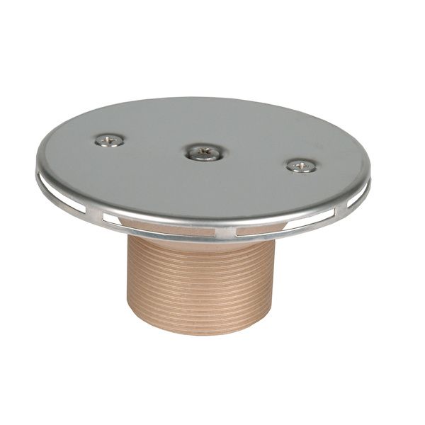 Buse de fond INOX à débit réglable 2" convertible béton/liner