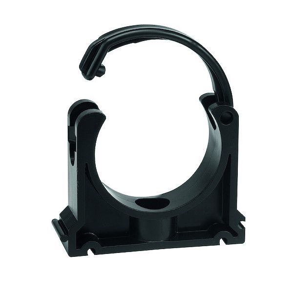 COLLIER FIXATION TUBE PVC PRESSION AVEC CLIPS