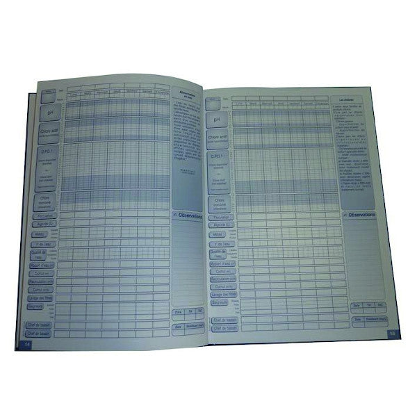 Carnet sanitaire de piscine AQUAPURE