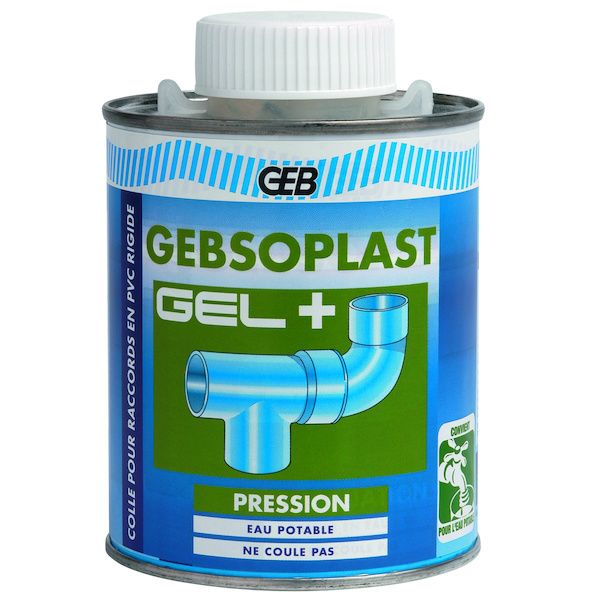 Colle PVC GEBSOPLAST GEL PLUS - 500 mL