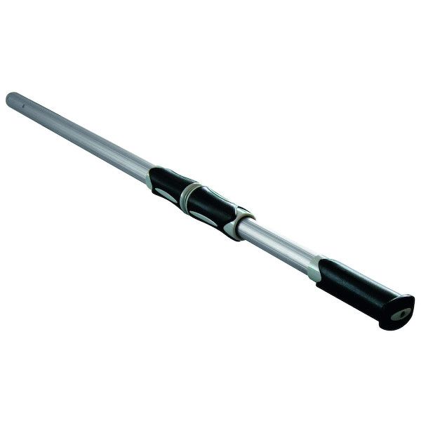 Manche télescopique luxe 2.40m à 4.80m silver K401