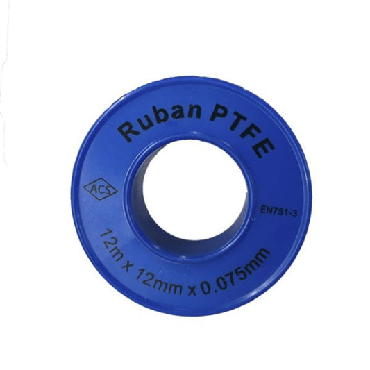 Ruban PTFE Standard Bleu 0,076mmx12mmx12m
