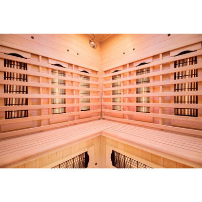 Sauna infrarouge Apollon Quartz 3 places angulaire