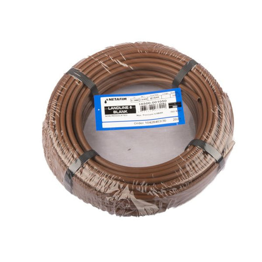 Tuyau PVC souple marron 6,4 x 8 mm 30m NETAFIM